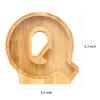 WOOD CITY Letter Piggy Bank for Adults Boys Girls Kids, Wooden 9 inch Large Personalized Bills and Coins Bank Money Box, Customized Name DIY Creative Gift for Real-Money, Alphabet Decorations (Q) view 2