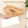 WOOD CITY Letter Piggy Bank for Adults Boys Girls Kids, Wooden 9 inch Large Personalized Bills and Coins Bank Money Box, Customized Name DIY Creative Gift for Real-Money, Alphabet Decorations (H) view 4