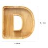 WOOD CITY Letter Piggy Bank for Adults Boys Girls Kids, Wooden 9 inch Large Personalized Bills and Coins Bank Money Box, Customized Name DIY Creative Gift for Real-Money, Alphabet Decorations (D) view 2