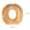 WOOD CITY Letter Piggy Bank for Adults Boys Girls Kids, Wooden 9 inch Large Personalized Bills and Coins Bank Money Box, Customized Name DIY Creative Gift for Real-Money, Alphabet Decorations (O) view 2