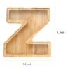 WOOD CITY Letter Piggy Bank for Adults Boys Girls Kids, Wooden 9 inch Large Personalized Bills and Coins Bank Money Box, Customized Name DIY Creative Gift for Real-Money, Alphabet Decorations (Z) view 2