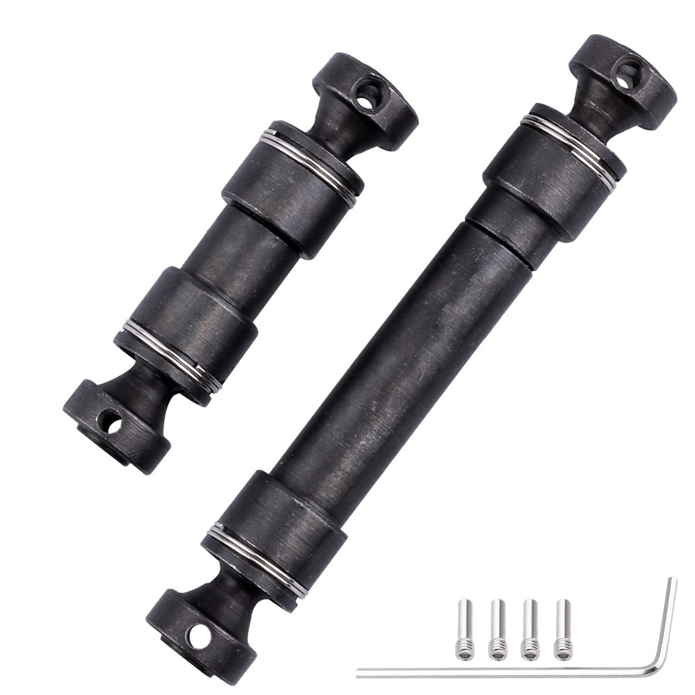 AllinRC Steel Driveshafts Compatible with Traxxas 1/16 Mini E-Revo Summit Slash RC Monster Truck Short Course Car
