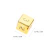 LUOZZY Acrylic Multi-Sided Dice Set Engraved Number Dice Party Game Supplies (Gold) view 2