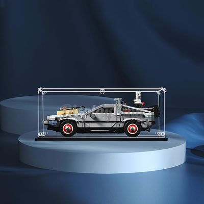 Acrylic Display case with Screw for Back to The Future Time Machine 10300 (Model Set is not Included) (No Background)(US Stock)
