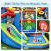 HONEY JOY Inflatable Water Slide, 6-in-1 Toddler Giant Blow Up Bouncy Water Park w/Target Ball&Climb, Outdoor Water Bounce House Water Slides Inflatables for Kids and Adults Backyard(With 480w Blower) view 4