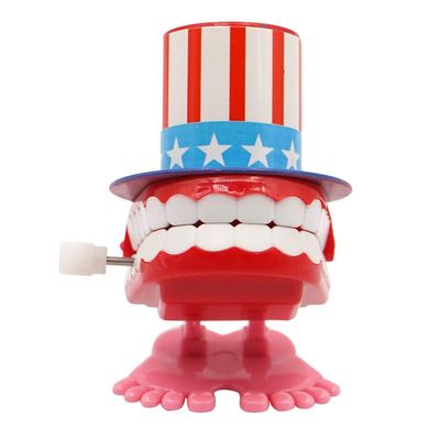 Creative Funny Plastic Jumping Teeth Upper Chain Clockwork Toy Baby Kids Walking Spring Wind Up Toy for Children Dental Gift Toy (Color : Type 5)