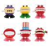 5pcs/Set Creative Dental Gift Wholesale Funny Plastic Spring Jumping Teeth Chain Clockwork Toy Baby Children Dental Clinic Toy view 1