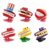 5pcs/Set Creative Dental Gift Wholesale Funny Plastic Spring Jumping Teeth Chain Clockwork Toy Baby Children Dental Clinic Toy view 2