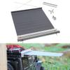 Vgoohobby 8.6" x8.6" RC Car Simulation Side Car Roof Top Tent Rain Canopy Sunshade Decoration Accessory Compatible with Traxxas TRX4 Axial SCX10 Tamiya Arrma D90 1/10 RC Crawler (Silver) view 1
