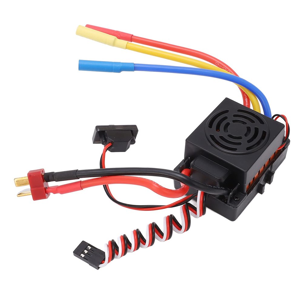 Alomejor RC Brushless ESC,60A High-Current Electronic Speed Controller for 1/10 1/12 1/16 Scale RC Cars for Racing Off-Road Drifting Enthusiasts