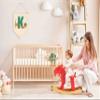 Personalised Woodland Animal Flag Decor Gifts for Baby Boy Girl Newborn Kids-Jungle Safari Pennant Banner Wall Sign Gifts for Nursery Baby Room Bedroom Playroom Front Door-Monogrammed Initial Letter K view 3