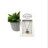Mavi Bandz Gemstone Gem Crystal Fidget Spinner Silver Necklace Anti Stress Anxiety (Purple), One Size view 1