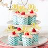 Rsstarxi 24 Pack Cupcake Toppers Glitter Cheers to 30 Years Wedding 30th Anniversary Cupcake Picks for Happy 30th Birthday Retirement Party Cake Decorations Supplies Gold view 3