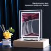 Moving Sand Art Picture, 5 Inch 3D Sand Art Picture Glass Painting Ornaments Quicksand Painting for Home Decor Office Desk Toys view 3
