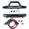 RCLIONS Aluminum Alloy Front Bumper and Rear Bumper with LED Taillight for Axial SCX24 AXI00002 JLU CRC 1/24th RC Crawler Truck Car Upgrades view 1