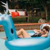 Pool Float Airbeds Beach Seaside Inflatable Recliner Floating Row Elk Mount Adult Water Inflatable Bed Sofa 274 * 119 * 139cm for Chilling in The Pool view 1