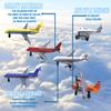Crelloci Toy Airplane 6 Pack Mini Diecast Aircraft, Playset Includes Glider and Airlines Planes for Birthday Party Favor Toys for Kids Boys and Girls view 2