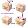 ALIMITOPIA Saving Money Box,Vocal Mischief Stealing Coin Piggy Bank Coin Storage Pot (Cartoon Cat) view 3