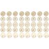 Toyvian 40 Piece Wooden Spinning Tops Fidget Crafts Party Favors for Kids 4-8 - Unfinished Wood DIY Gyroscope Bulk Kids Toys view 1
