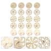 Toyvian 40 Piece Wooden Spinning Tops Fidget Crafts Party Favors for Kids 4-8 - Unfinished Wood DIY Gyroscope Bulk Kids Toys view 2