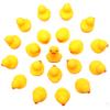 50-Pieces Float & Squeak Mini Duck Stress Relief Toys Stress Balls for Adult, Mini Round Eye Rubber Ducks Squeeze Fun for Birthday Party Office Christmas Stocking Stuffer Gift view 1