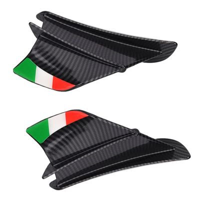 Hbaebdoo Winglet Aerodynamic Wing Kit Spoiler Wind Flow Fixing Wing for S1000RR V4 -10R R1,Matte Black