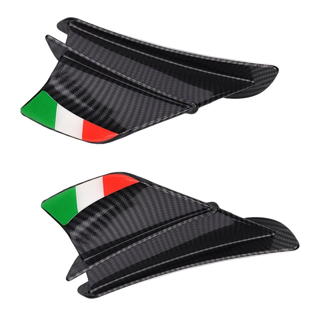 Hbaebdoo Winglet Aerodynamic Wing Kit Spoiler Wind Flow Fixing Wing for S1000RR V4 -10R R1,Matte Black
