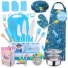 42-Piece Kids Cooking Set - Real Knife, Baking Set, Pots & Pans, Pretend Play Toys - Apron & Chef Hat for Boys view 1
