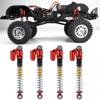 1/24th 48mm RC Car Shocks Aluminum Alloy Absorber Damper for All AXIAL SCX24 AXI90081 Deadbolt C10 Bronco, Red view 1