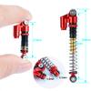 1/24th 48mm RC Car Shocks Aluminum Alloy Absorber Damper for All AXIAL SCX24 AXI90081 Deadbolt C10 Bronco, Red view 2