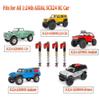 1/24th 48mm RC Car Shocks Aluminum Alloy Absorber Damper for All AXIAL SCX24 AXI90081 Deadbolt C10 Bronco, Red view 3