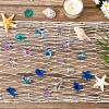 Tudomro Mermaid Fishing Net Decor 2 Pack Table Runner Wall 2 Pack Ocean Toy Gem Hanging Fishnet for Party Decor 38 x 67 Inch Beach Ocean Themed Netting Toys for Nautical Party Accessory(2 Set) view 3