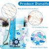Tudomro Mermaid Fishing Net Decor 2 Pack Table Runner Wall 2 Pack Ocean Toy Gem Hanging Fishnet for Party Decor 38 x 67 Inch Beach Ocean Themed Netting Toys for Nautical Party Accessory(2 Set) view 4