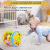 M SANMERSEN Baby Boys Toys 6-12 Months, Babies Ocean Rotating Lights Up Musical Toys for 0-6 12-18 Months Newborn Infant Crawling Tummy Time Toys 1 2 3 Baby Birthday Blue view 3
