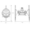 BTG Foldable Landing Gear for DJI Mini 3/Mini 3 Pro Accessories Parts Landing Legs Extension view 2