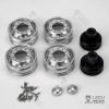 Lesu Metal Rear Wheel Hub for 1/14 DIY Rc Tractor Truck Model Car view 4