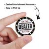 GSE Games & Sports Expert Metal Small Blind, Big Blind, Dealer Button - Set of 3 Professional Texas Holdem Poker Button for Gambling Card Games, Poker Nights, Tournaments view 3