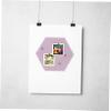 VICASKY Felt Wall Sticker Set Hexagon Shape Decor Board Creative Felt Board for Classroom view 4