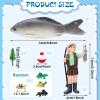 16 Pcs Gone Fishing Cake Decoration Gone Fishing Cake Topper Birthday Party Supplies for Man Kids Boy Girls Fisherman Themed Party Decor, Mixed Styles view 2