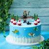 16 Pcs Gone Fishing Cake Decoration Gone Fishing Cake Topper Birthday Party Supplies for Man Kids Boy Girls Fisherman Themed Party Decor, Mixed Styles view 4