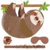 Sloth Piatas for Birthday Party Animal Piata with Stick, Blindfold, Confetti for Adults Birthday Baby Shower Party Supplies view 1