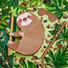 Sloth Piatas for Birthday Party Animal Piata with Stick, Blindfold, Confetti for Adults Birthday Baby Shower Party Supplies view 2