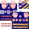 Deekin 2 Sets Handmade Felt Finger Math Toy Set Felt Math Toys Number Learning Counting Finger Boards Kindergarten Early Learning Toys Games Addition Subtraction (Skin Color) view 1