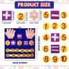 Deekin 2 Sets Handmade Felt Finger Math Toy Set Felt Math Toys Number Learning Counting Finger Boards Kindergarten Early Learning Toys Games Addition Subtraction (Skin Color) view 3