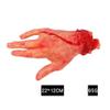 SEWACC Fake Human Arm Hands 4pcs Halloween Severed Hands Set Fake Human Dead Body Parts Scary Broken Hand Prank Props for Haunted House Halloween Decorations view 4