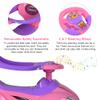ChromeWheels Push Cars for Toddlers, 3 in 1 Ride on Push Car with Removable Canopy, Ride on Toys Mega Car w/Handle & Horn & Music, Pink view 4