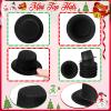 Hungdao 24 Pcs Mini Top Hat for Crafts 1.6 Inch Christmas Small Black Top Hats Small Snowmen Felt Doll Caps for DIY Crafts Xmas Party Decor view 3