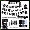 30th Birthday Decorations Pack, Death to My 20s Party Supplies Including Birthday Banner Rip to My 20s Sash Number 30 Balloon Cake Cupcake Toppers Funeral for My Youth Funny Thirtieth Birthday Party view 2