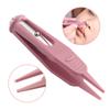 2 Pcs Infant Nose Cleaning Tweezers Round-Head Baby Booger Clips Nose Ear Cleaning Pliers Nose Booger Nippers with LED Light view 4