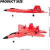 RoofWorld RC Plane, F22 RC Airplane Fighter Ready to Fly, 2.4Ghz 2 Channel Remote Control Plane, RC Airplanes Toy for Boys Girls Kids Beginners view 2